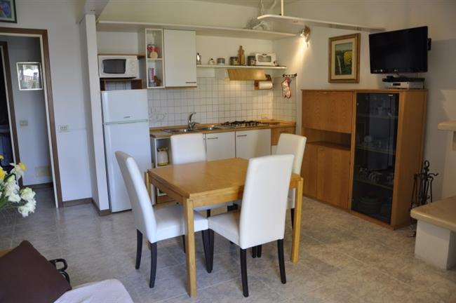 Living room with kitchen