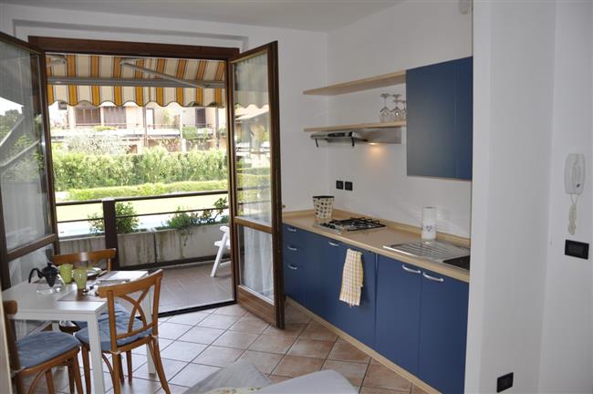 Living room with kitchen