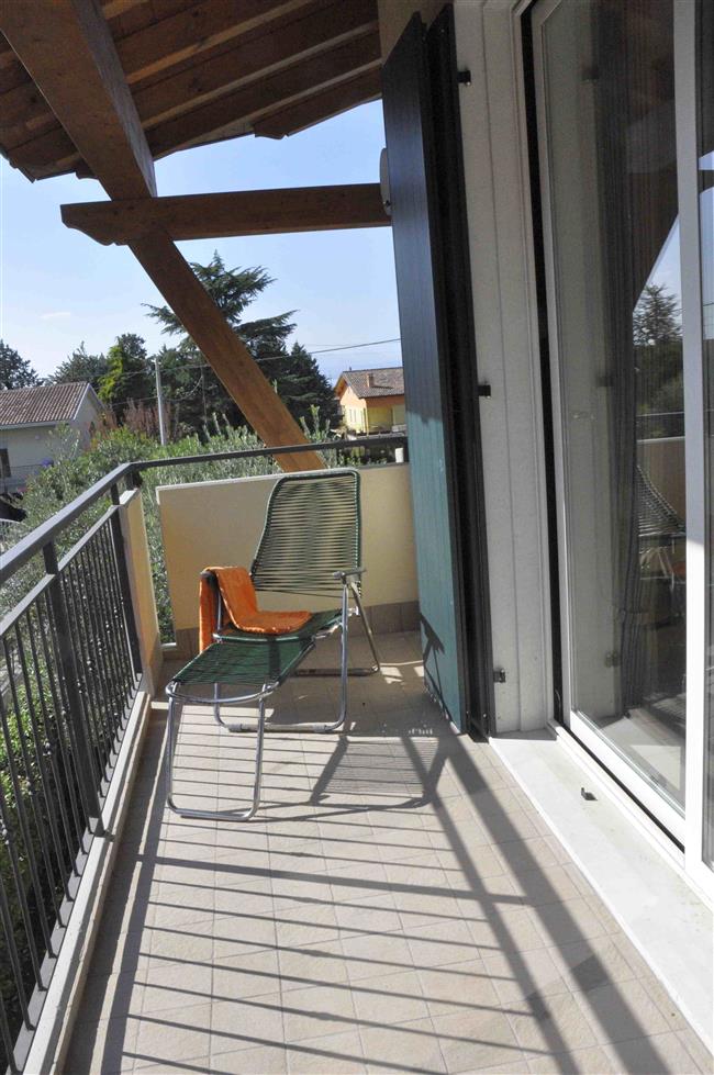 balcony with garden furniture