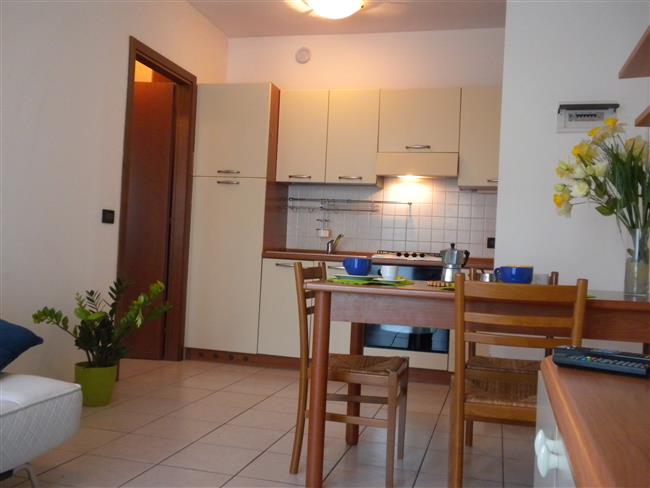 Living room with kitchen