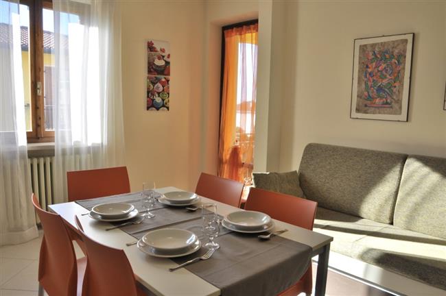 Living room with kitchen