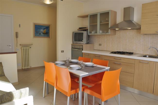 Living room with kitchen