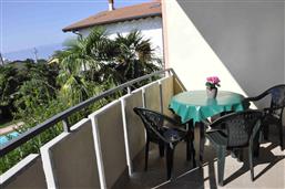 balcony with garden furniture